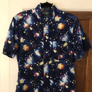 Gitman Vintage galaxy print SS button down